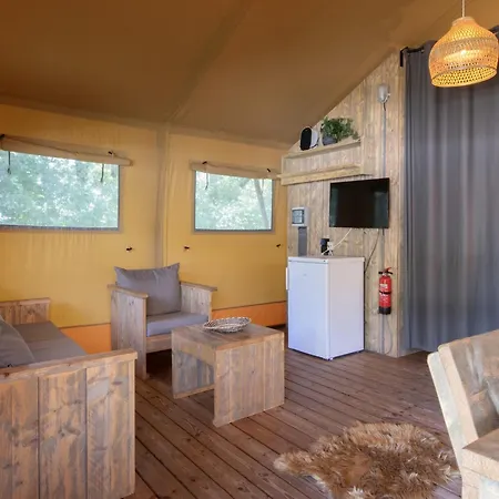 Comfortable Safari Tent With Bathroom, On A In De Maasduinen Luxury tent *