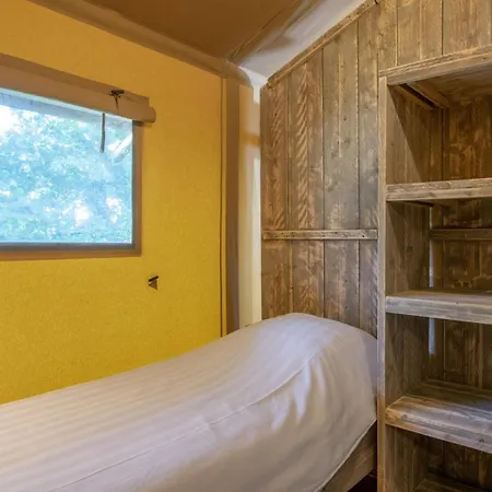 Luxury tent Comfortable Safari Tent With Bathroom, On A In De Maasduinen
