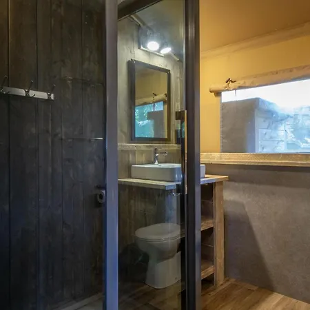 Comfortable Safari Tent With Bathroom, On A In De Maasduinen Luxury tent