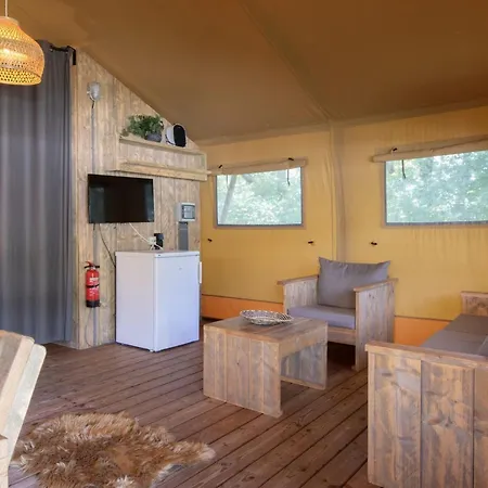 Comfortable Safari Tent With Bathroom, On A In De Maasduinen